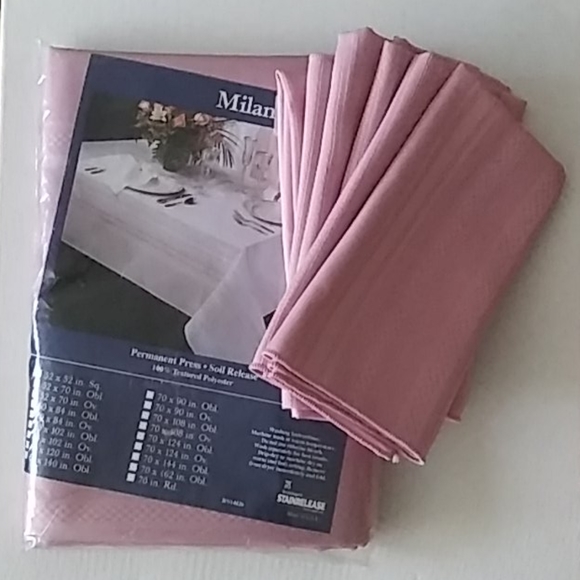 Tablecloth*PINK Rose*60x102w/6Npkns! MOTHERS' DAY! - Picture 2 of 4